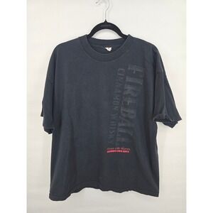 Fireball Cinnamon Whisky T-Shirt Mens XL Black Unleash The Dragon Graphic Tee‎